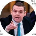  ?? ?? Douglas Ross and the Scottish Tories intend to force a vote on the repeal of the act today