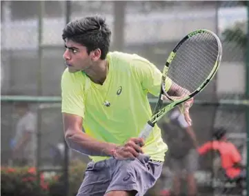  ??  ?? Darrshan Suresh has won five Grade 5 titles on the ITF junior circuit this year.