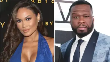  ?? ?? ▲Daphne Joy Narvaez and former partner Curtis ‘50 Cent’ Jackson.