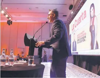  ??  ?? ► Sergio Marabolí, director del diario La Cuarta.