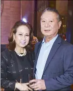  ??  ?? Nympha Valencia with Hermès Philippine­s country manager Mario Katigbak