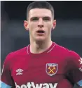  ??  ?? Big change: Declan Rice