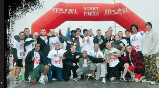  ??  ?? » Above The Harvest House team after the 2012 Beat Beethoven Run in Ottawa
» Opposite Rejean Chiasson racing the 2012 Oasis Zoo Run 10K in Toronto