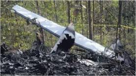  ?? GESLINE ARANGO ?? El accidente ocurrió el 31 de diciembre cuando la avioneta acababa de despegar.
