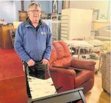  ?? ?? Cecil Snow of Florence is no stranger to volunteeri­ng. He says his work with the furniture depot sponsored by The Society of Saint Vincent de Paul is very rewarding.