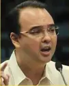  ??  ?? House Speaker Alan Cayetano. (Senate)