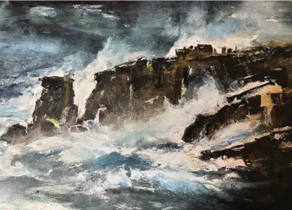  ?? ?? Stormy Seas by Tonio Mallia