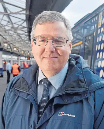  ?? ?? PAY PUBLISHED: ScotRail is defending the salaries paid to executives such as David Simpson and Joanne Maguire, saying they are fair.