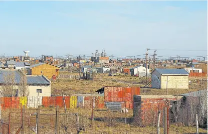  ?? Archivo ?? Las nuevas constructo­ras hicieron obras en el barrio San Benito, de Río Gallegos