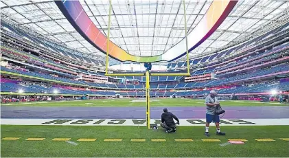  ?? AFP ?? Majestuoso. El estadio SoFi fue designado sede del encuengtro hace tres años. Allí es local Los Angeles.