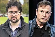  ?? ?? Eugen Rochko, fundador de Mastodon, y Elon Musk, dueño de Twitter.