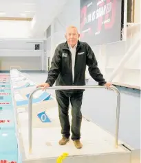  ?? Photo / Warren Buckland ?? Bruce Mactaggart, Hawke’s Bay Community Fitness Centre Trust deputy chair, at the new Hawke’s Bay Regional Aquatic Centre.
