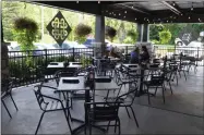  ?? PHOTO PROVIDED ?? A large patio is available for outdoor dining at The Flats Restaurant and Tavern.