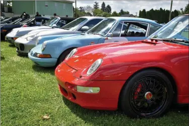  ?? CARL HESS - FOR MEDIANEWS GROUP ?? Porsches on display included all models and colorful flavors!