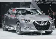  ??  ?? The 2016 Nissan Maxima sports a 300-hp V6.