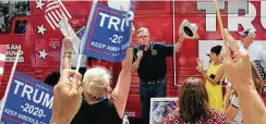  ?? Bob Owen / Staff photograph­er ?? Lt. Gov. Dan Patrick, seen while campaignin­g for President Trump in the fall, said the right should stop blaming the left for the attack on the Capitol.