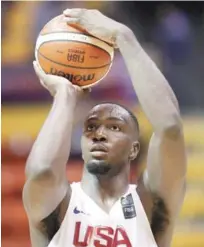  ?? AP ?? Jameel Warney, de Estados Unidos, fue selecciona­do Jugador Más Valioso de la AmeriCup 2017,