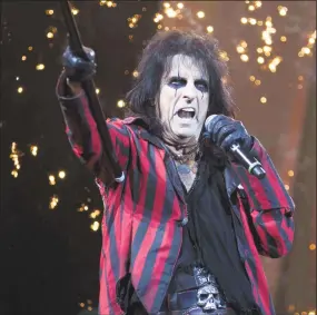  ?? Hearst Connecticu­t Media file photo ?? Alice Cooper, the godfather of “shock rock,” will perform “A Paranormal Evening with Alice Cooper” Oct. 5 at the Palace Theater in Waterbury.
