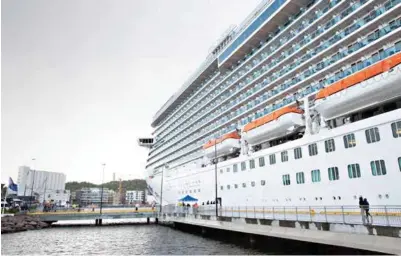  ?? ARKIVFOTO: VEGARD DAMSGAARD ?? Bystyret vedtok onsdag at cruiseskip i Kristiansa­nd må kobles til landstrøm. Hvis ikke må de avvises.