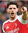  ?? ?? INJURY SCARE Arsenal and England star Rice