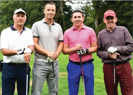  ??  ?? Joe and Darren Gaffey, Wayne McDonald and Tim Grieve participat­ing in the Annual Killarney Celtic Golf Classic in Beaufort on Saturday. Photo by Michelle Cooper Galvin