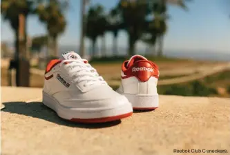  ?? ?? Reebok Club C sneakers.