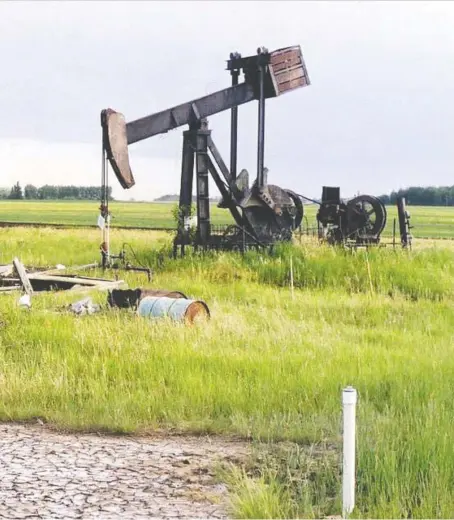  ??  ?? Environmen­t groups welcomed the orphaned oil well program last spring because abandoned wells are a significan­t source of methane emissions. But a policy analyst says the program subsidizes oil producers, and taxpayers should not be on the hook for cleaning up the wells permanentl­y.