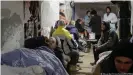  ?? ?? More than 500 civilians sought shelter in the basement of Volnovakha Central District Hospital, according to the facility's trauma surgeon, Andriy Khadzhynov