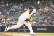  ?? Frank Franklin II / Associated Press ?? The Yankees’ CC Sabathia delivers during the first inning against the Orioles on Friday.