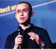  ?? ?? Changpeng Zhao, el consejero delegado de Binance.