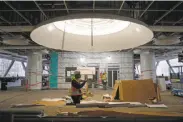  ?? Michael Macor / The Chronicle ?? Several skylights will illuminate the bus deck at the new Salesforce Transit Center in San Francisco.