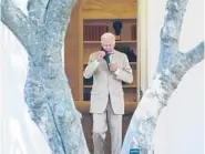  ?? SUSAN WALSH/AP ?? President Joe Biden walks out of the Oval Office on Friday as he heads to Wilmington, Del., for the weekend.