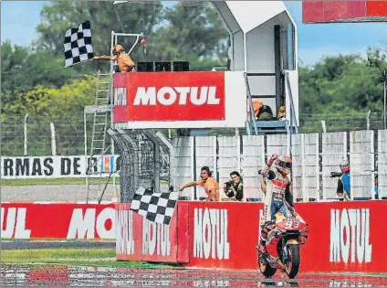  ?? FOTO: MOTOGP.COM ?? El Gran Premio de Argentina también ha sido pospuesto
Las carreras en Termas de Río Hondo se celebrarán el 22 noviembre