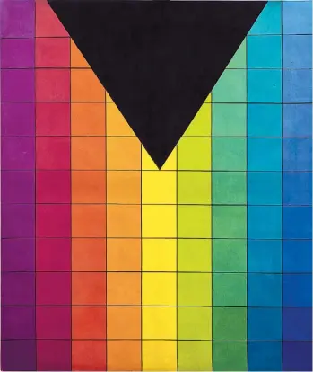  ??  ?? Alejandro Puente. “Uncu”, 1973. Acrílico sobre tela, 118 x 110 cm.