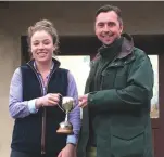  ??  ?? Matt Coup, seen here with Sarah Higgins, is now part-time keeper at the Loddington shoot