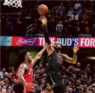  ?? Gregory Shamus/Getty Images/AFP ?? James, do Cleveland Cavaliers, lidera os playoffs em pontos