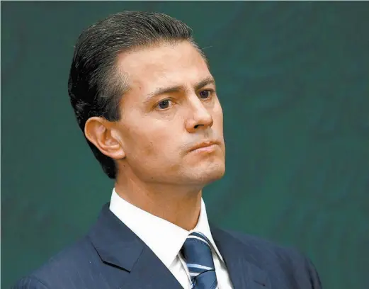  ?? ÉDGAR GARRIDO/REUTERS ?? El objetivo del gobierno de Peña Nieto fue la construcci­ón de mayoría absoluta.