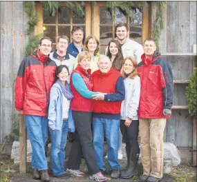  ?? Erica Keane / Contribute­d photo ?? Angevine Farm in Warren is celebratin­g its 150th anniversar­y this year. A music festival is planned for Sept. 29 at the farm. Family members who operate the farm include, from left, in front, Scot Angevine, Jamie Angevine, Kathleen Angevine, John Angevine, Carla Angevine and Timothy Angevine; second row, Jordan Bergs, Lisa Angevine Bergs and Haley Bergs; and Ansis Bergs and Robert Whipple.