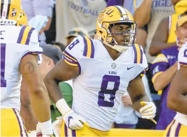  ?? MATTHEW HINTON/AP ?? LSU linebacker Patrick Queen never started on defense before coming to the school. He was a running back in high school.