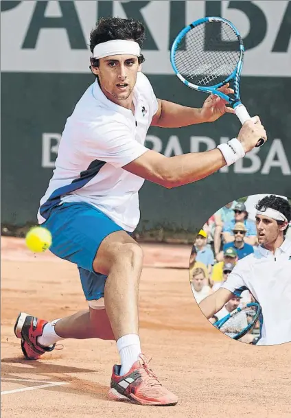  ?? FOTOS: PRENSA DE CARLOS TABERNER ?? Carlos Taberner es uno de los jóvenes españoles que buscan asentarse en el circuito ATP