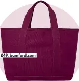  ?? ?? Bag, £49, bamford.com