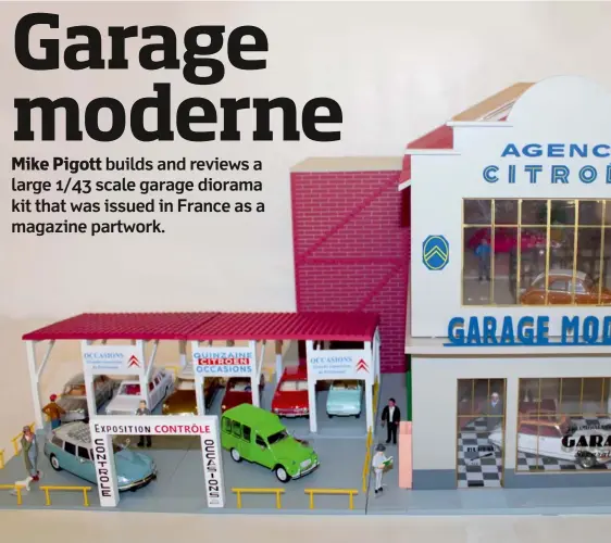Diorama garage station 1/43