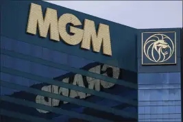  ?? TY ONEIL — THE ASSOCIATED PRESS ?? The exterior of the MGM Grand hotel-casino in Las Vegas is pictured on Sept. 20.