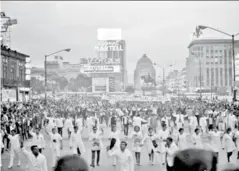  ?? LA PRENSA /ARCHIVO ?? Así se vivió la Marcha del Silencio en el 68