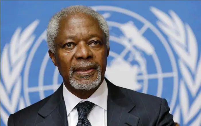  ?? FOTO: DENIS BALIBOUS, REUTERS ?? DØDE: Tidligere generalsek­retaer i FN i to perioder, Kofi Annan, døde lørdag i Sveits.