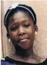  ??  ?? Burnt to death, 15-year-old Nombuyisel­o Nombewu.