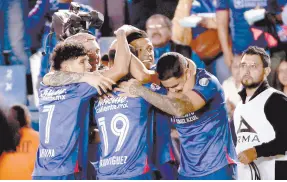  ?? ?? l El Cruz Azul llegó a siete puntos en el Torneo Clausura.