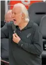  ?? EFE ?? Gregg Popovich