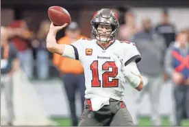  ?? USA Today Sports - Brett Davis ?? After leading the Buccaneers to the NFC South title despite a losing record, quarterbac­k Tom Brady will face a Cowboys team he has never lost to.