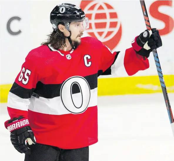  ?? — THE CANADIAN PRESS FILES ?? If the Senators hope to get defenceman Erik Karlsson to stay in Ottawa beyond the end of his current contract, they’ll need to convince him the team is headed in an upward direction. That may be hard to do with all the turmoil in the team.